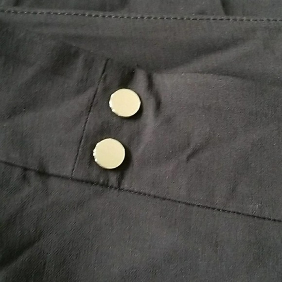 JM Collection Black Capri Pants Silver XL - Picture 3 of 6